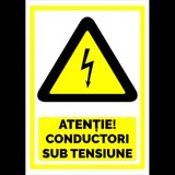 Semn atentie conductori sub tensiune